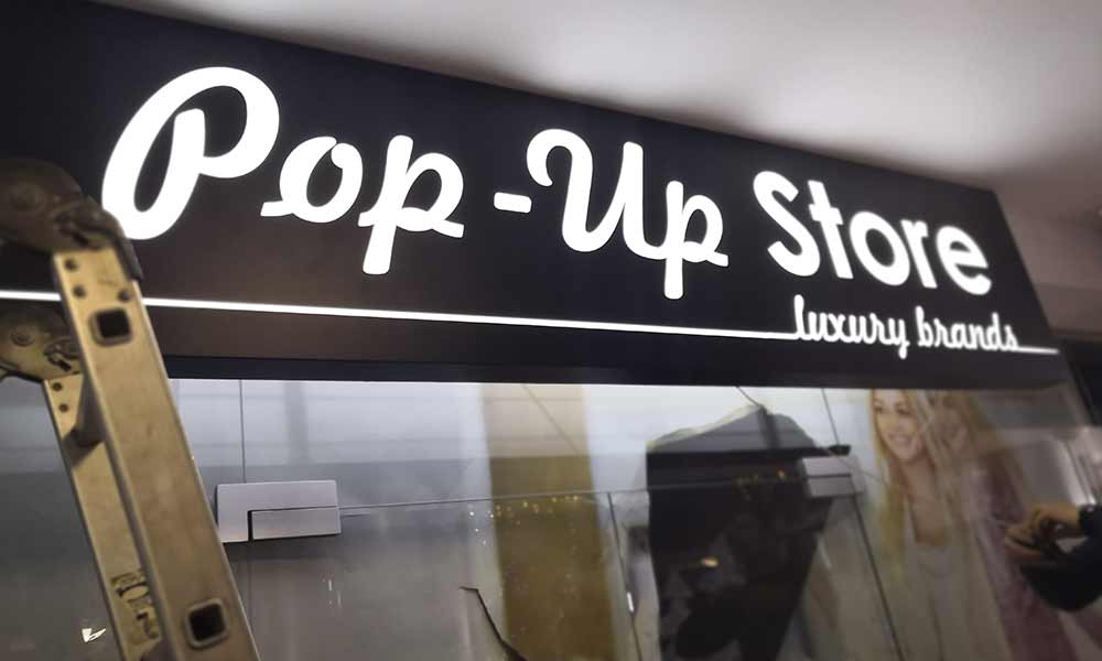 Лайтбокс Pop-up store
